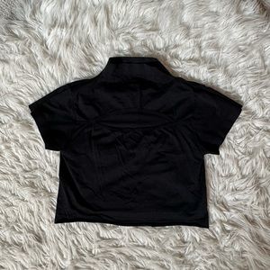 Black Keyhole Top - S/M